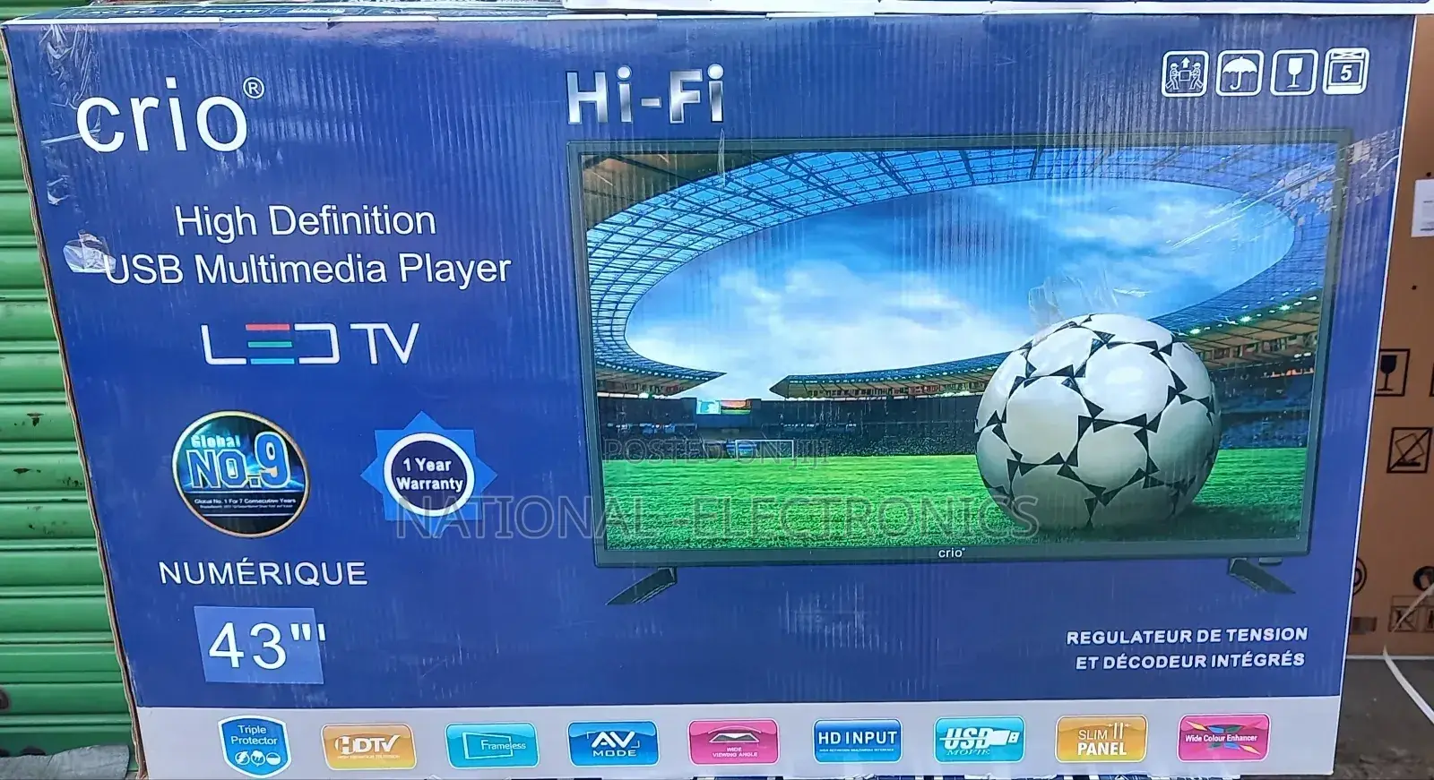 Crio 43"Inch Tv Smart Android Tv