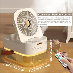 Dual Spray Humidifying Fan With Night Light