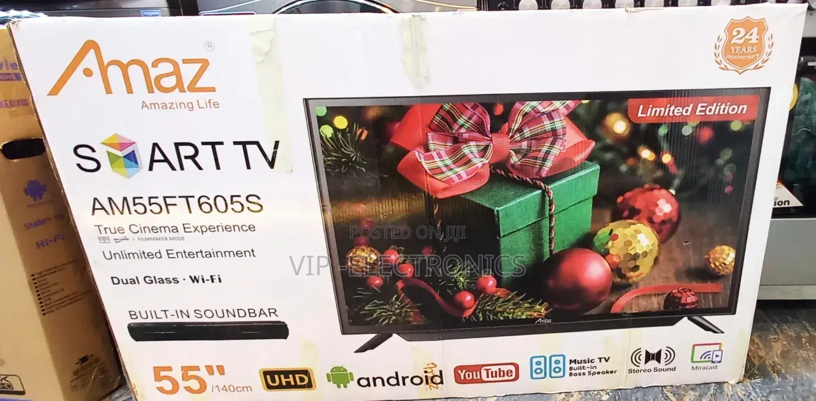 Amaz 55"Inch Tv Smart Android Tv