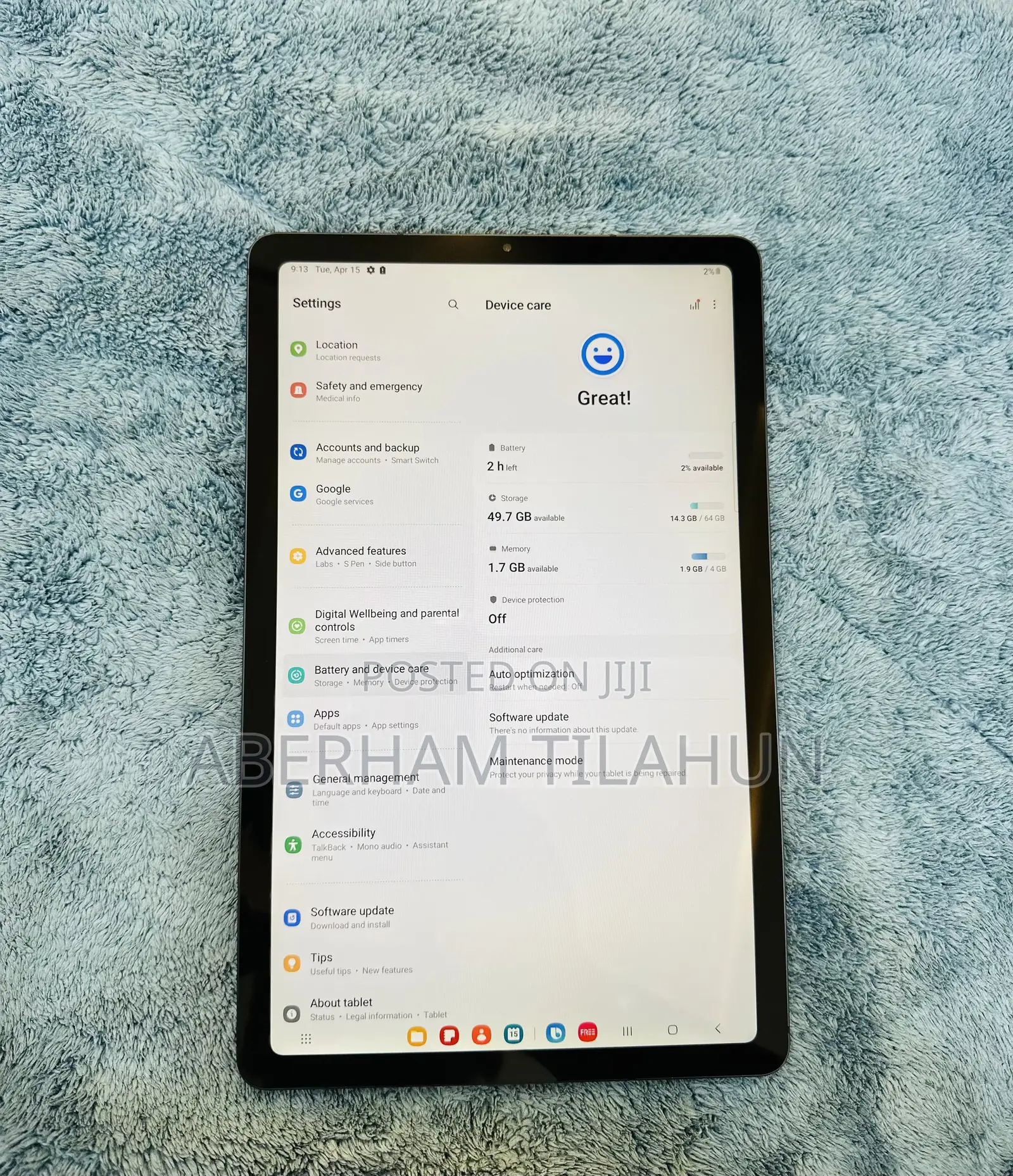 Samsung Galaxy Tab S6 Lite 64 GB Silver