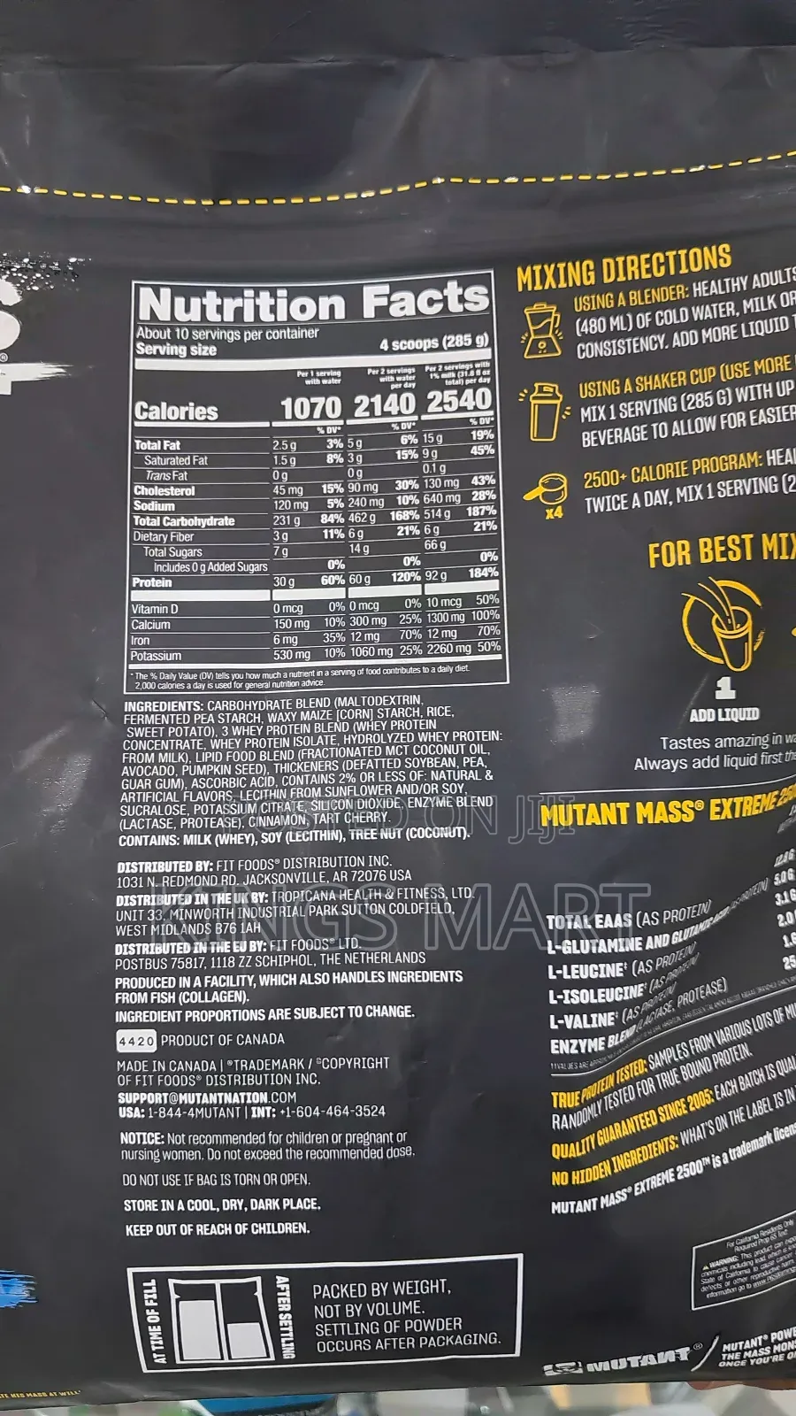 Mutant Mass Extreme 2500 (Made in Canada)