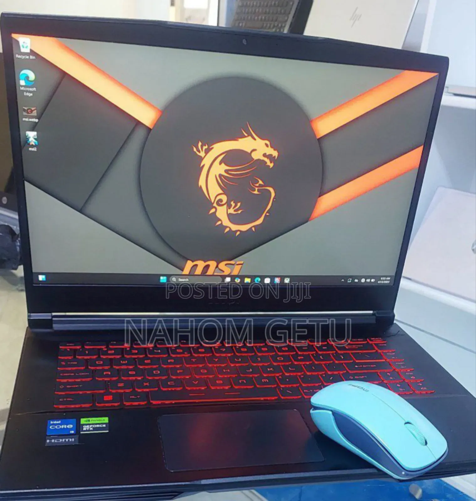 New Laptop MSI GF63 16GB Intel Core I5 SSD 512GB