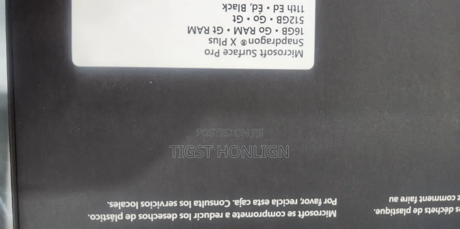 New Microsoft Surface Pro 11th Edition, a Copilot+ PC 16GB SSD 512GB