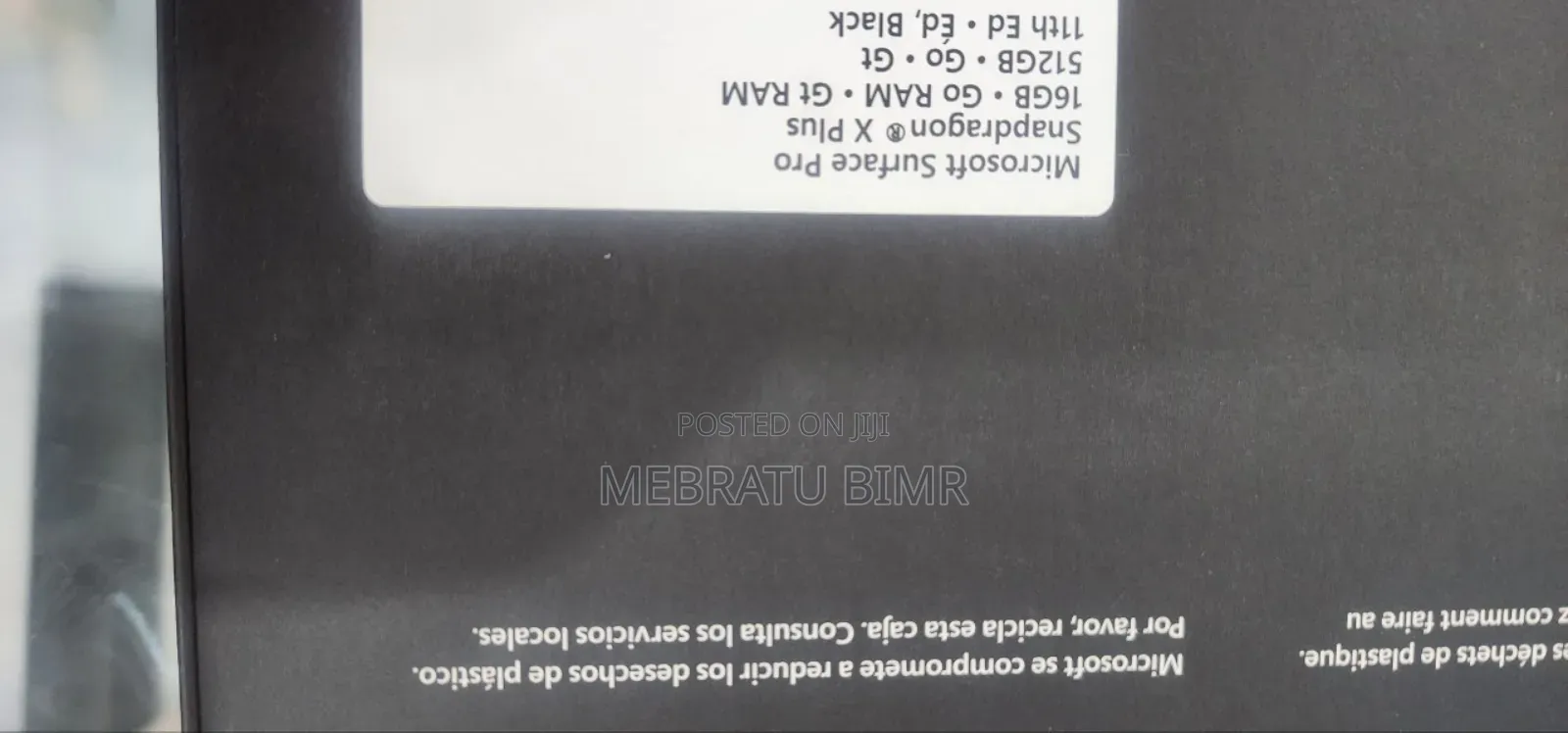 New Microsoft Surface Pro 11th Edition, a Copilot+ PC 16GB SSD 512GB