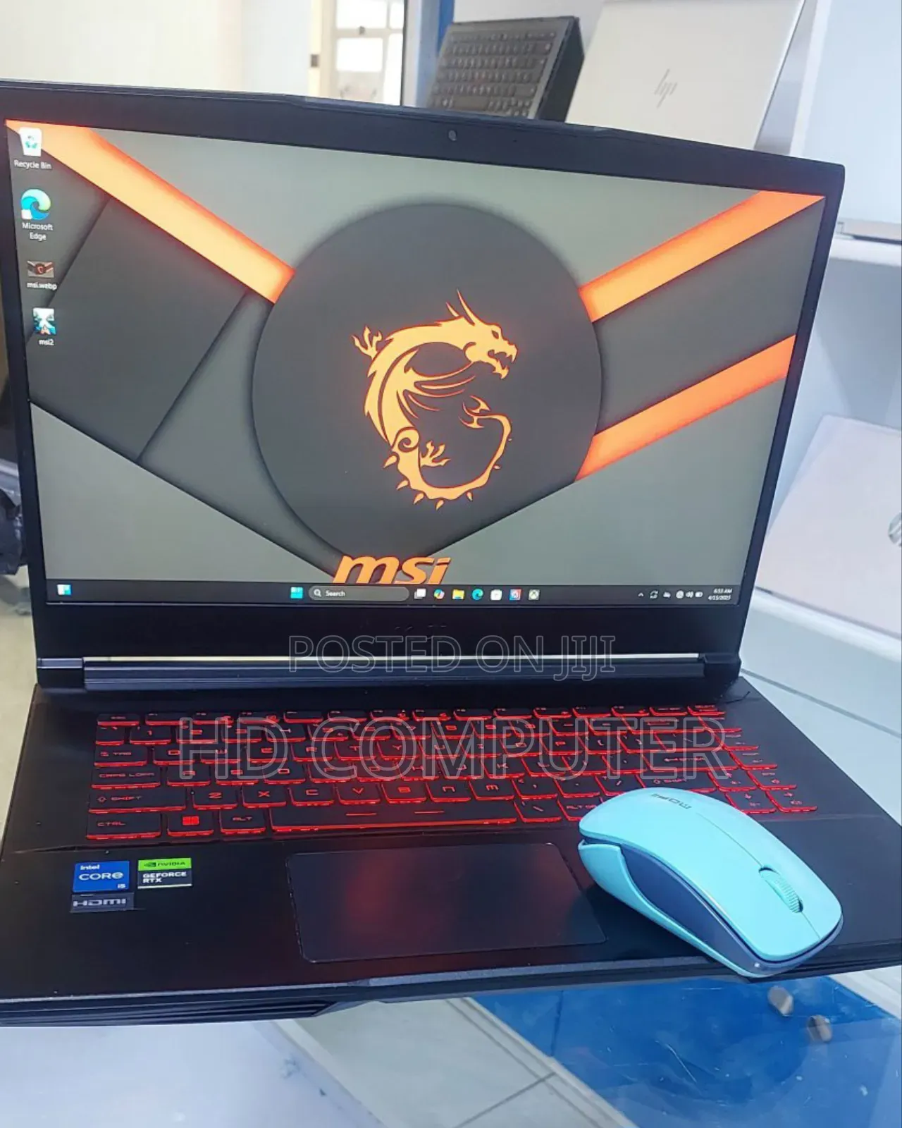 New Laptop MSI GF63 16GB Intel Core I5 SSD 512GB