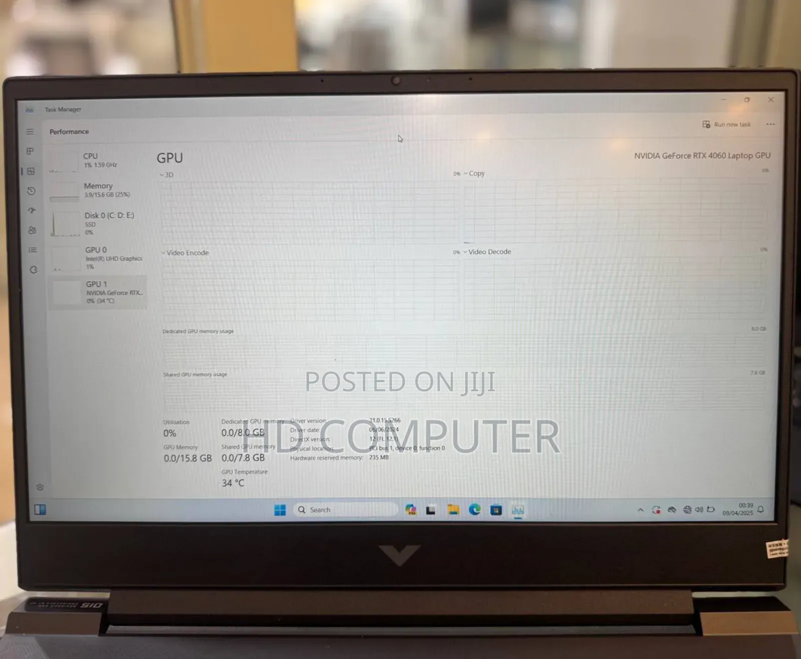 New Laptop HP Victus 16 16GB Intel Core I7 SSD 1T