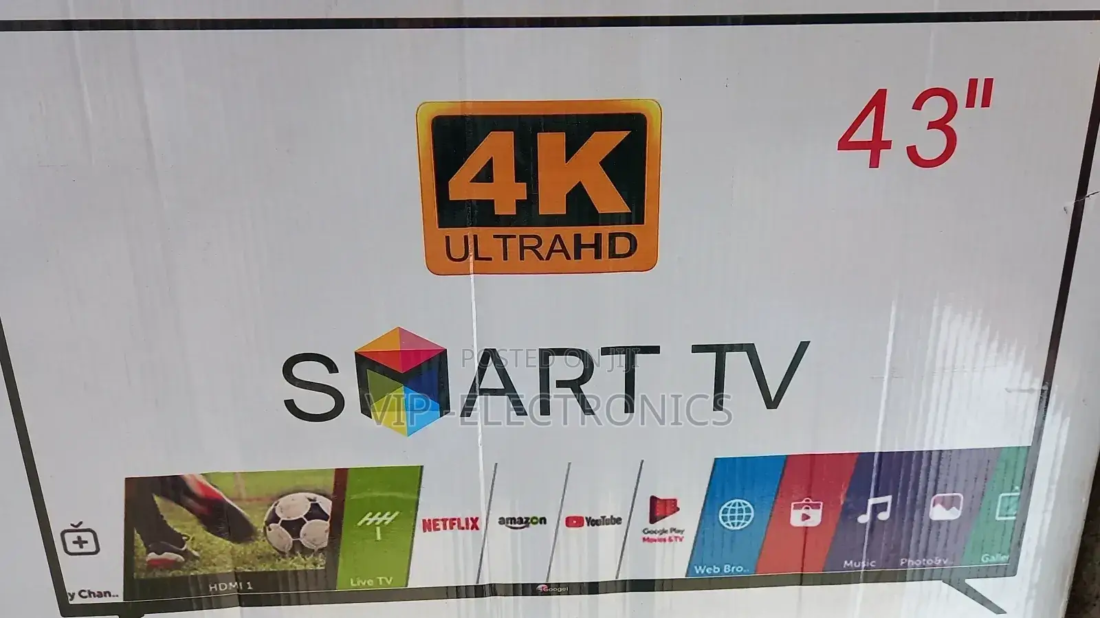 Google 43"Inch Tv Smart Androod Nwe Tv