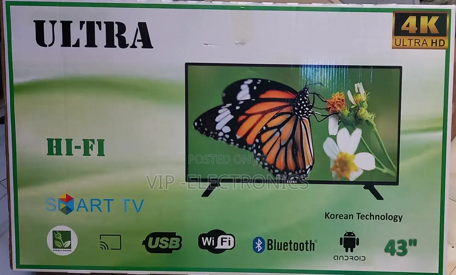 Ultra 43"Inch Tv Smart Android Tv