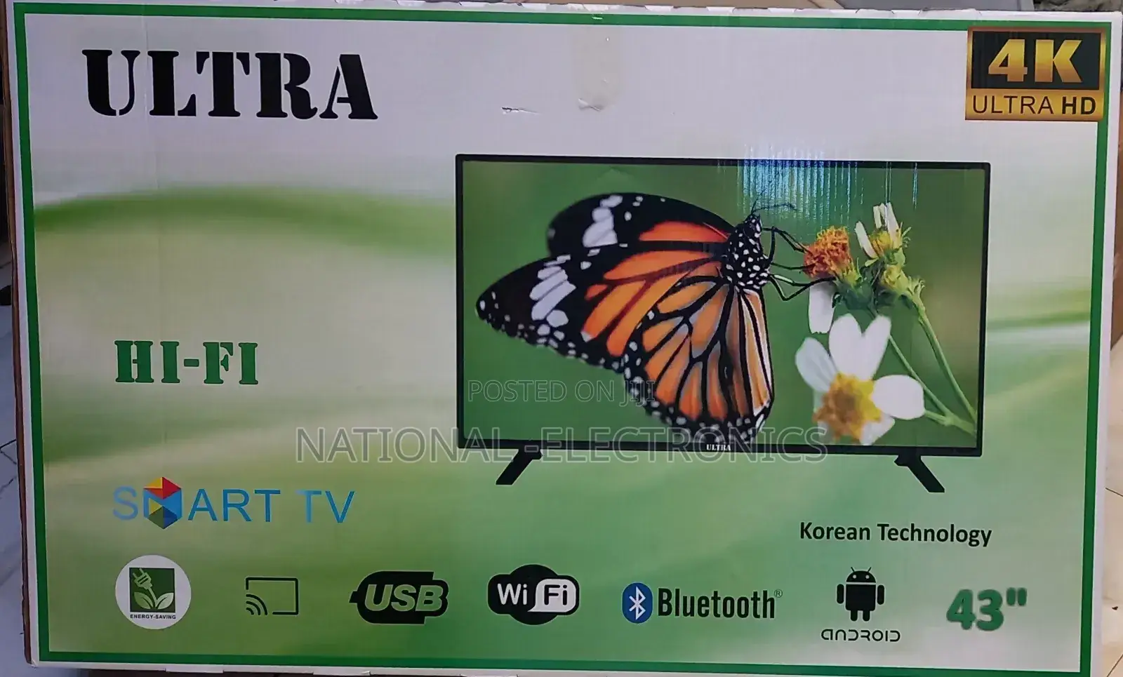 Ultra 43"Inch Tv Smart Android Tv