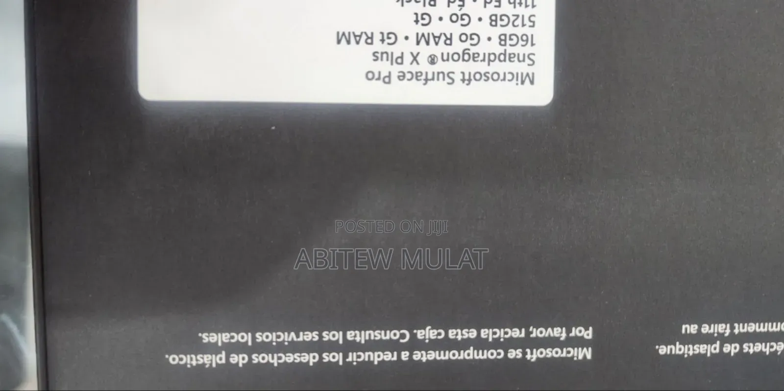 New Microsoft Surface Pro 11th Edition, a Copilot+ PC 16GB SSD 512GB