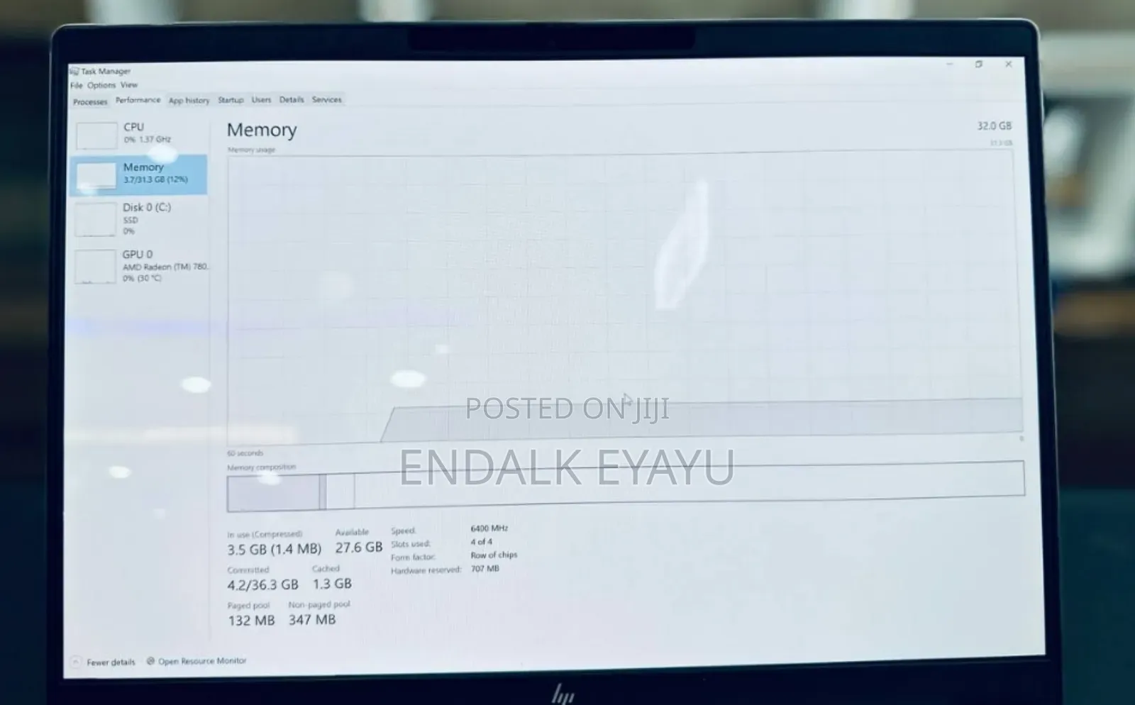 New Laptop HP 32GB AMD Ryzen 7 SSD 1T