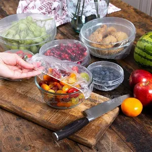 100 Pieces Disposable Food Cover,