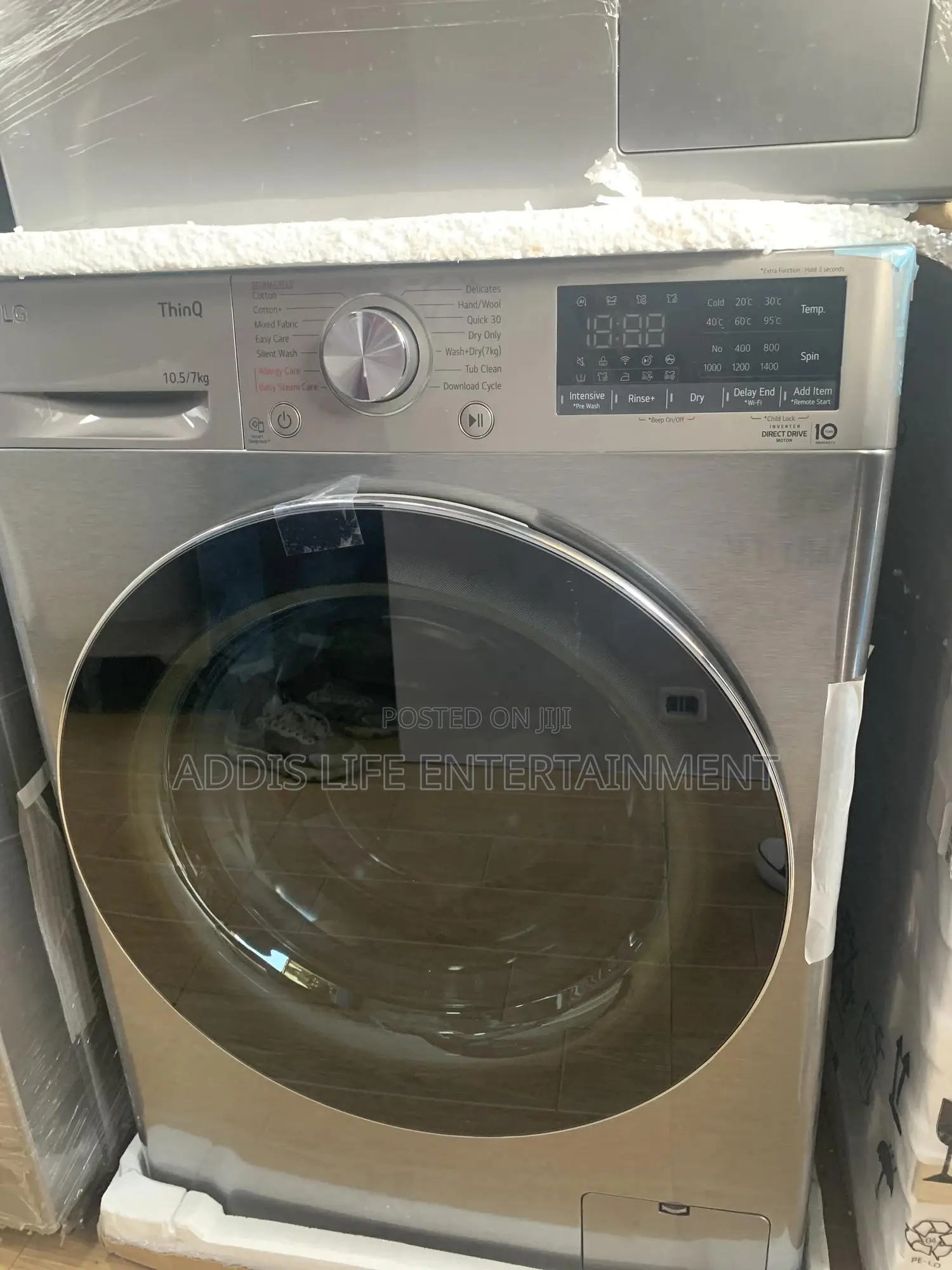 Lg Front Load Washer Dryer 10.5/7kg-Steam Technology,Thinqtm