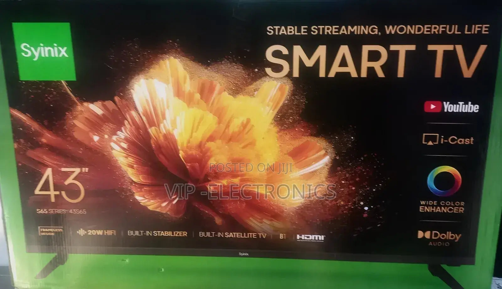 Syinix 43"Inch Tv Smart Android Tv