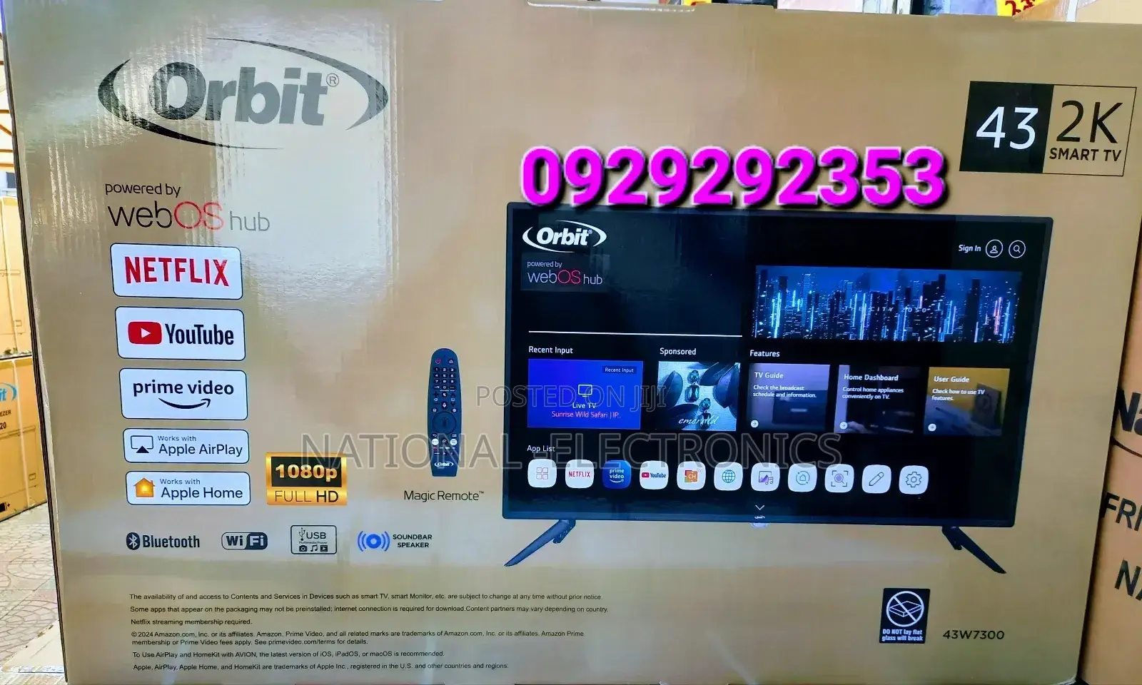 Orbit 43"Inch Tv Smart Android Tv