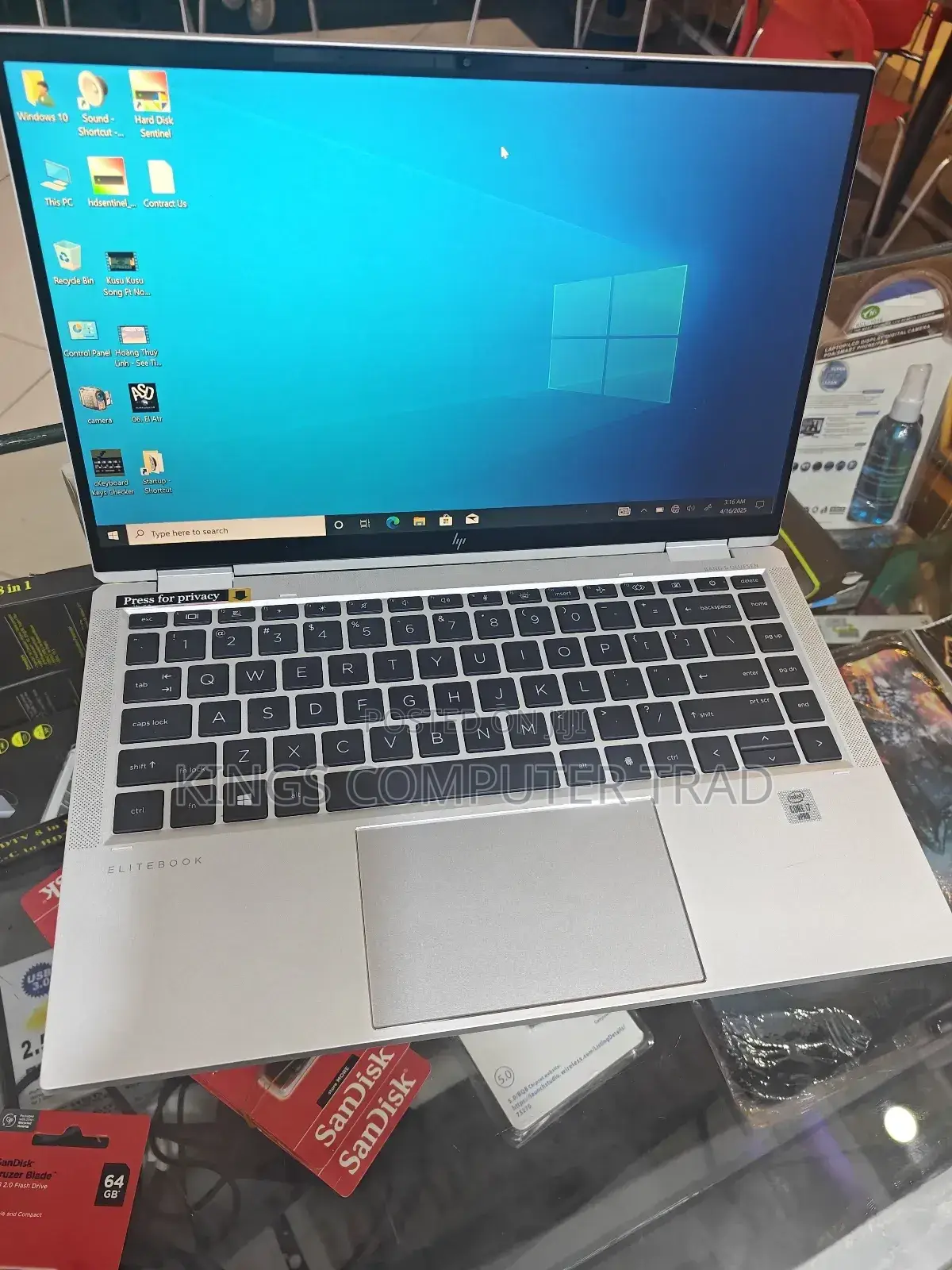 New Laptop HP EliteBook X360 1040 G7 16GB Intel Core I7 SSD 512GB