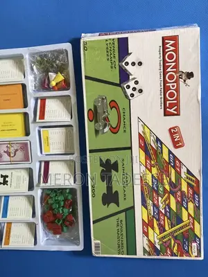 Monopoly+ Snakes Ladder Game - 2games in 1 ሞኖፓሊ + ስኔክ