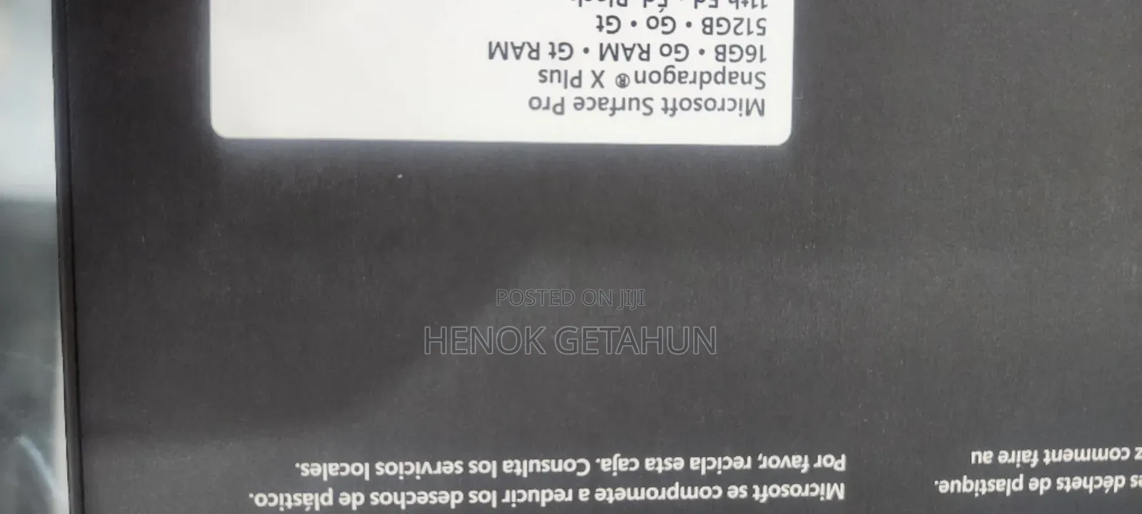 New Microsoft Surface Pro 11th Edition, a Copilot+ PC 16GB SSD 512GB