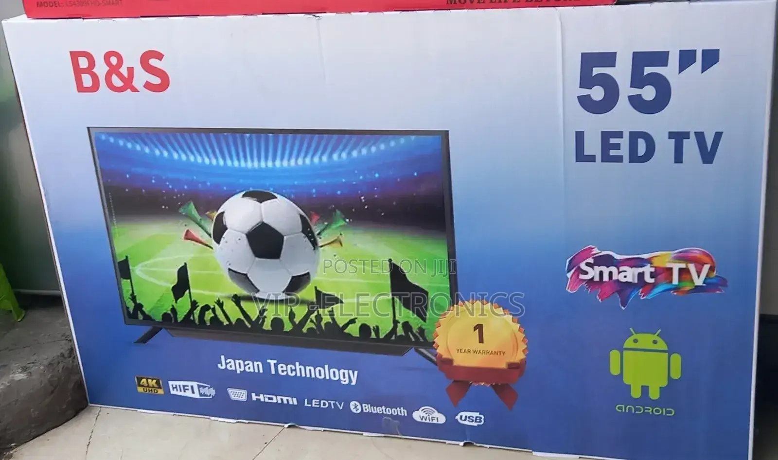 B S 55"Inch Tv Smart Android Tv