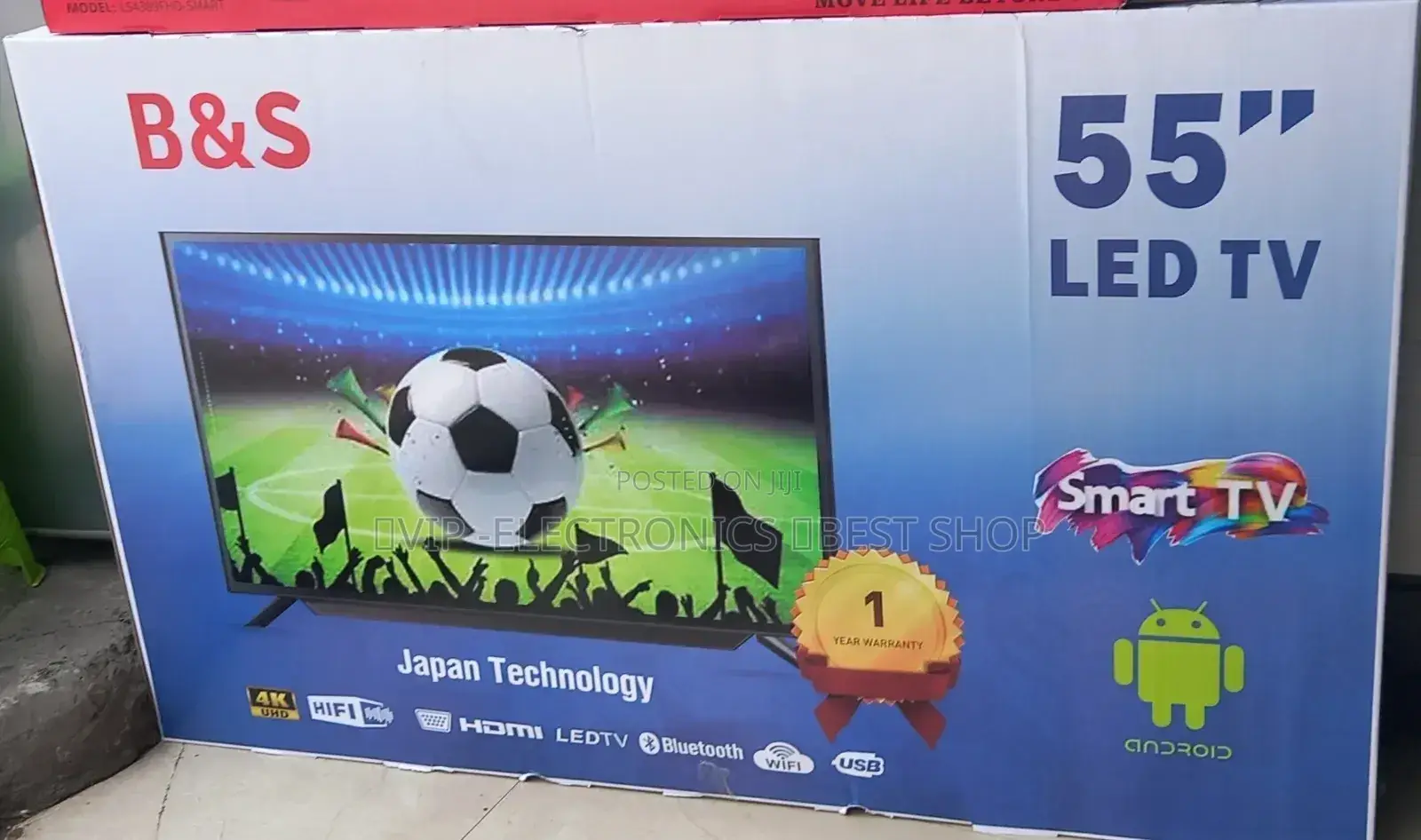 B S 55"Inch Tv Smart Android Tv