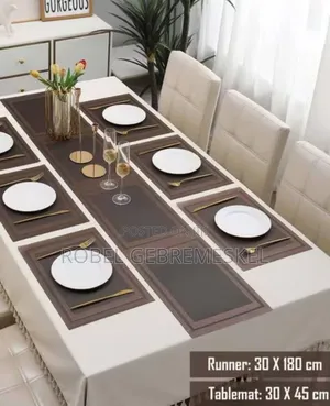 Photo - 7pieces Tablemats With Table Runner