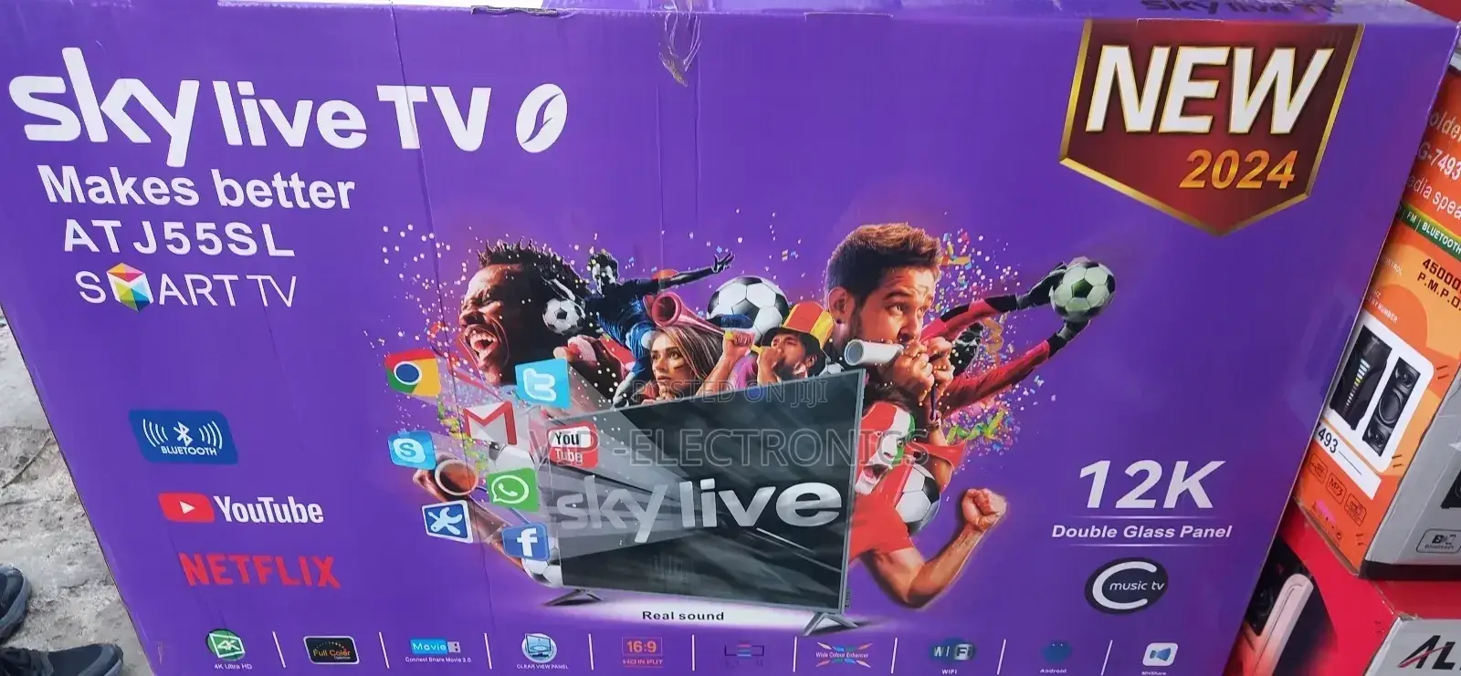 Sky Live 55"Inch Tv Smart Nwe Tv