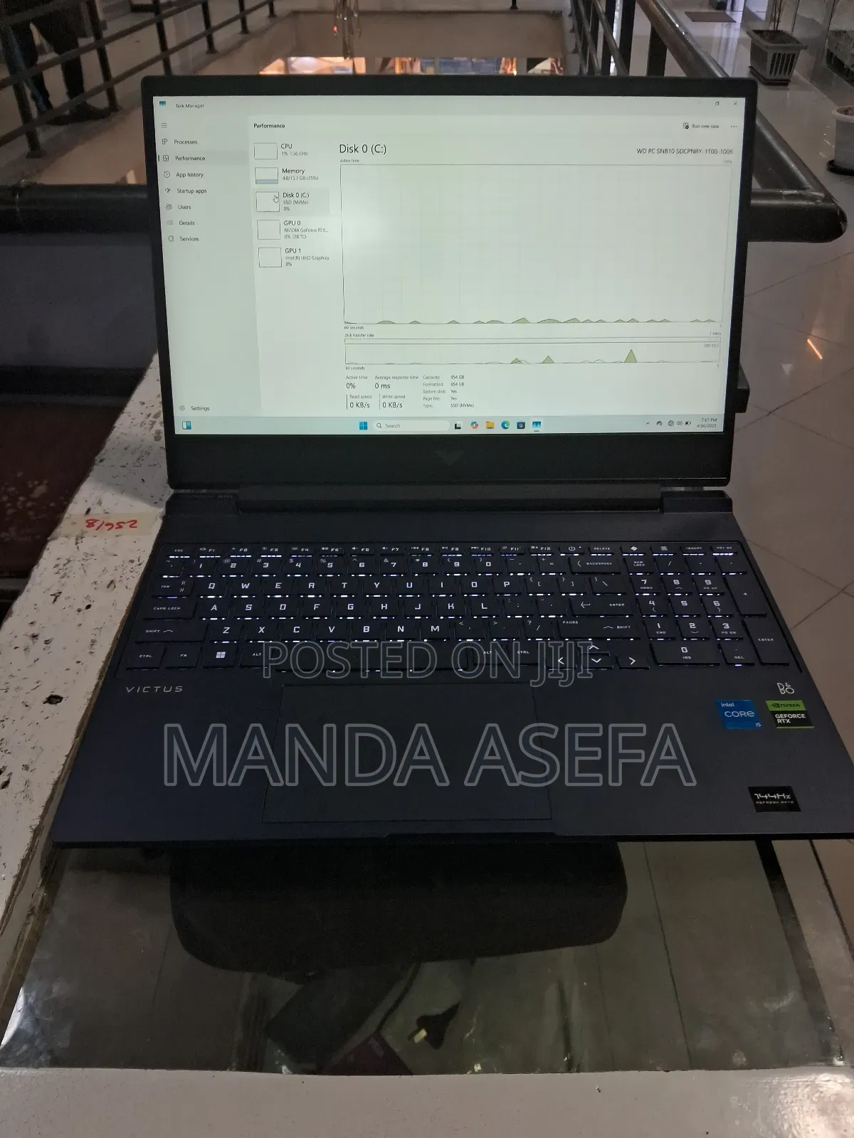 New Laptop HP Victus 16 16GB Intel Core I5 SSD 1T