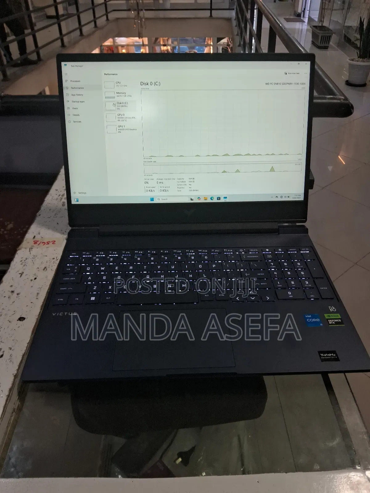 New Laptop HP Victus 16 16GB Intel Core I5 SSD 1T