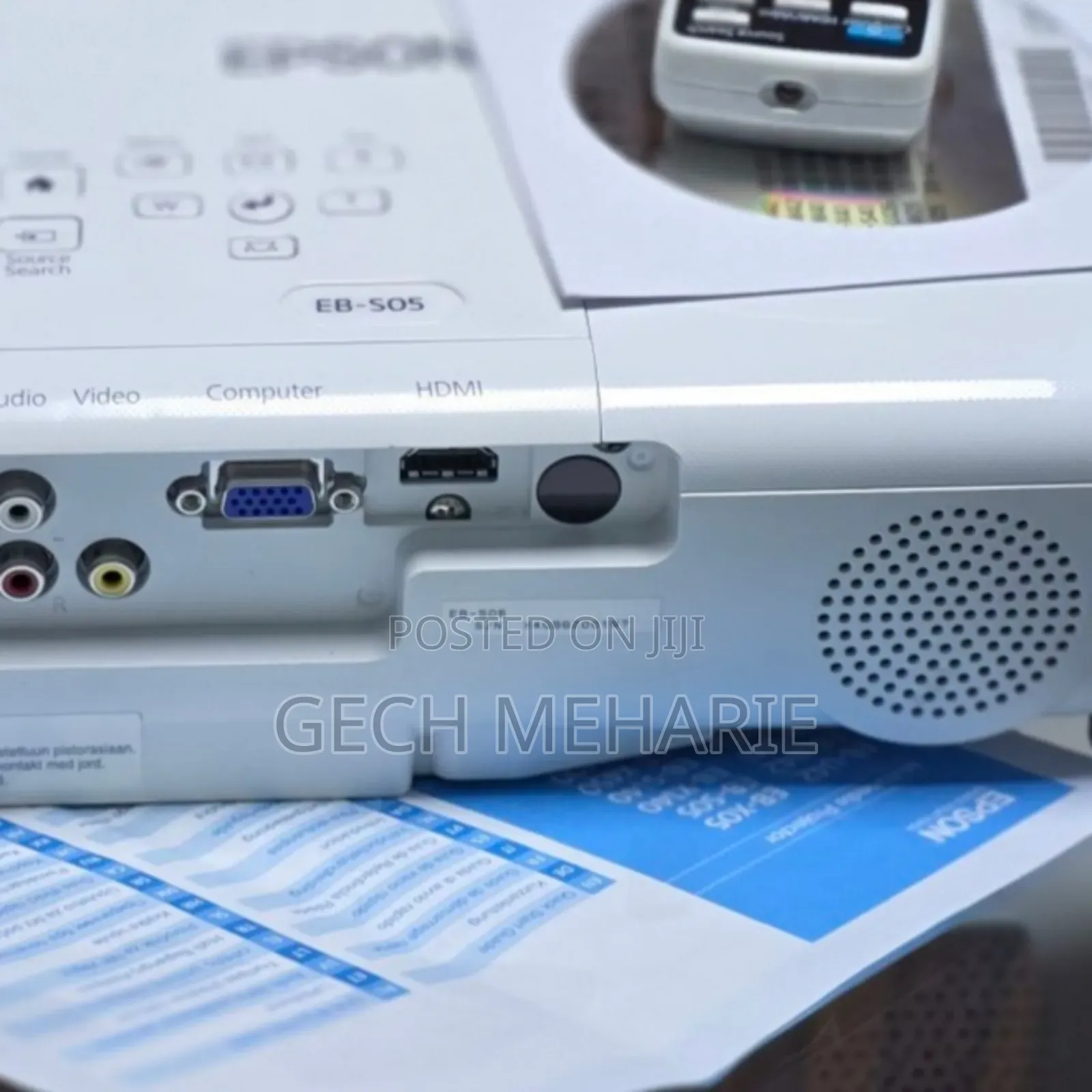 Epson Projector With Bag Remote 
Model Name: Eb-S05