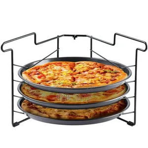Three Layer Pizza Platte With Rack