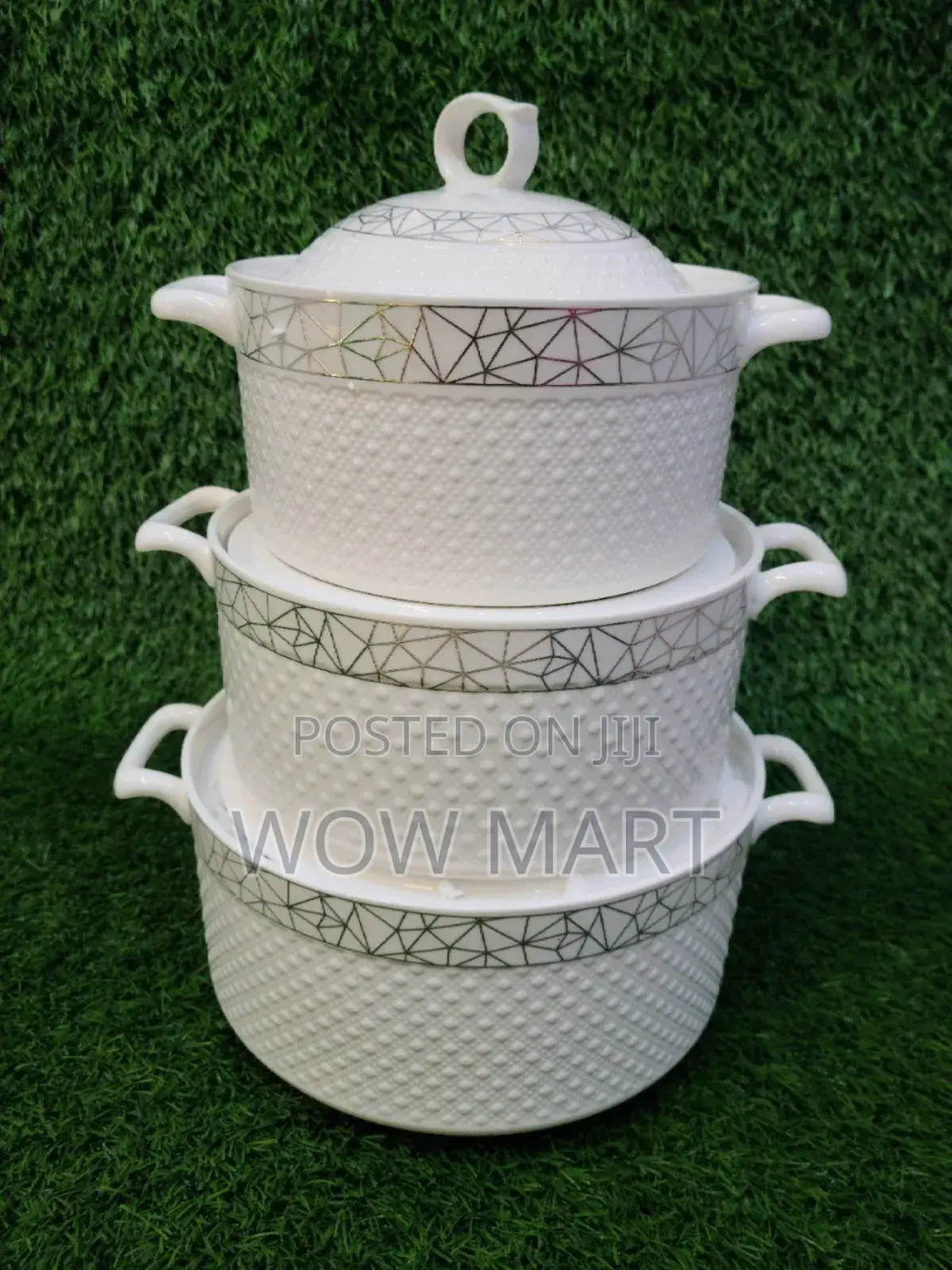 3 Set Ceramic Soup Pot