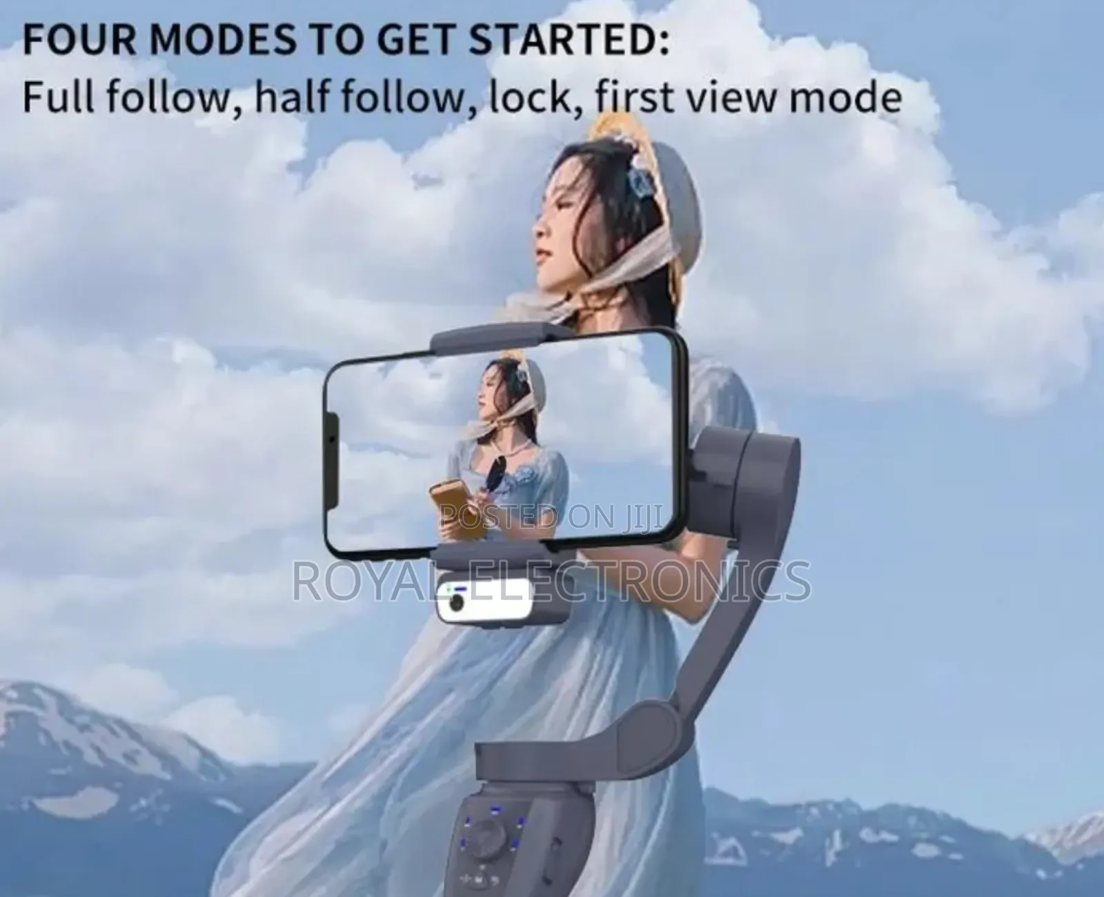 3 Axis Anti-Shake Gimbal With Ai Face Tracking Fill Light