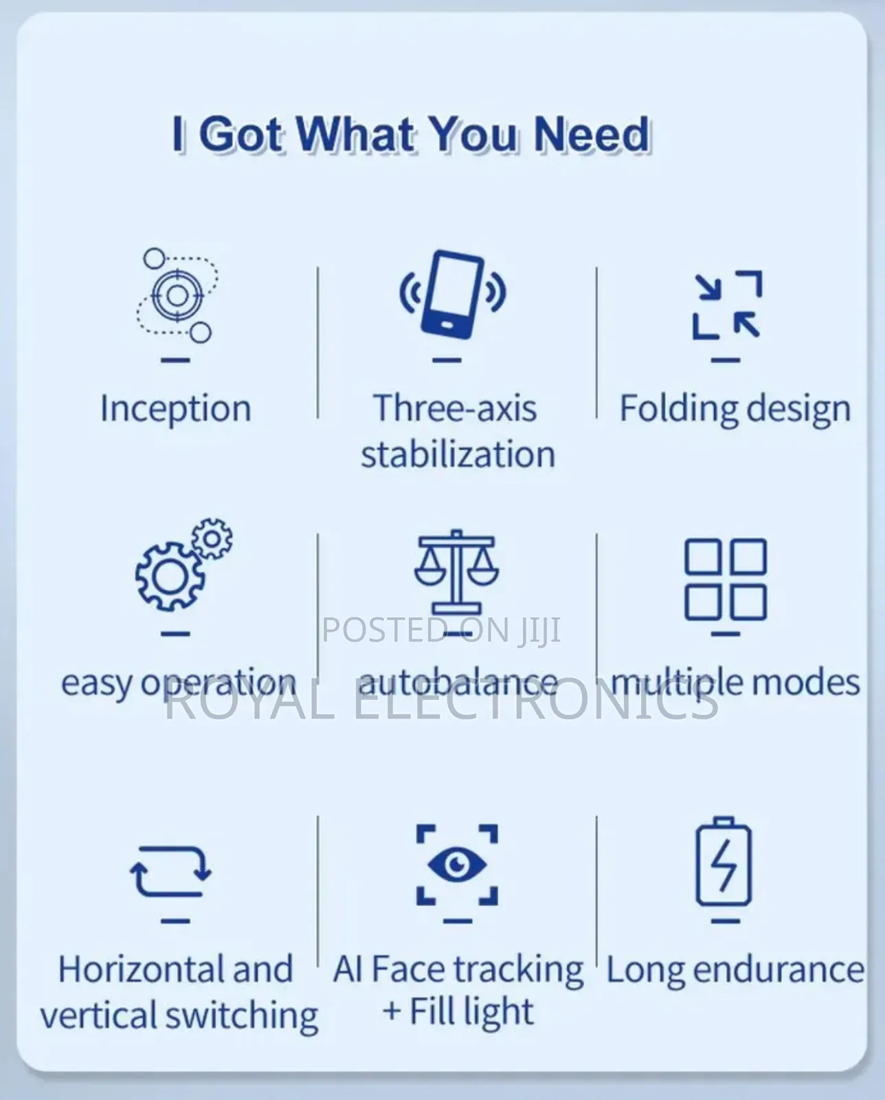 3 Axis Anti-Shake Gimbal With Ai Face Tracking Fill Light