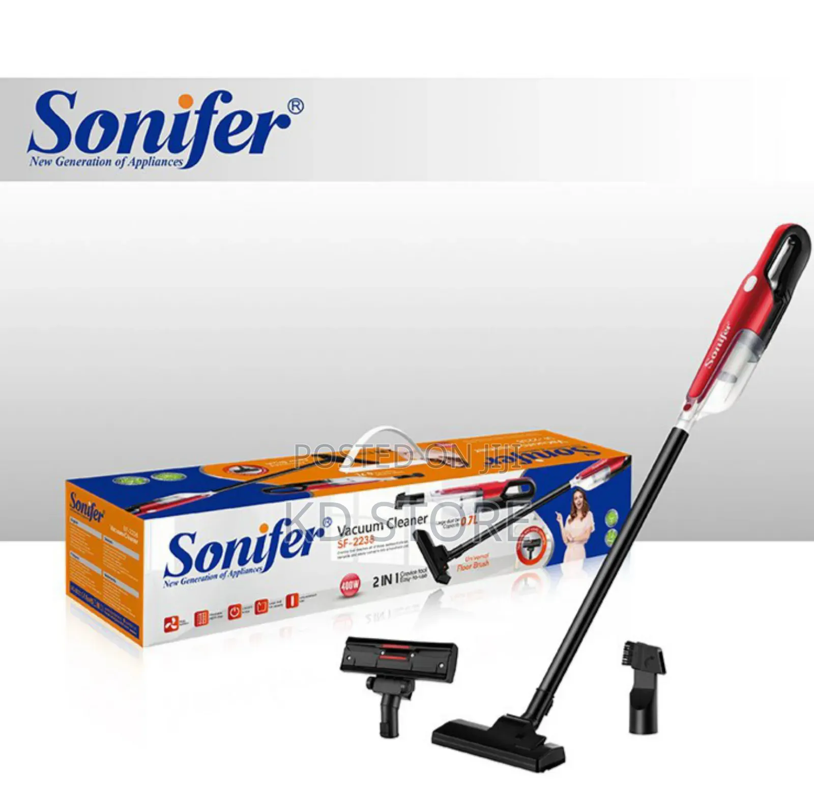 Sonifer Sf-2238 Portable Vertical Electric Vacuum Cleaner