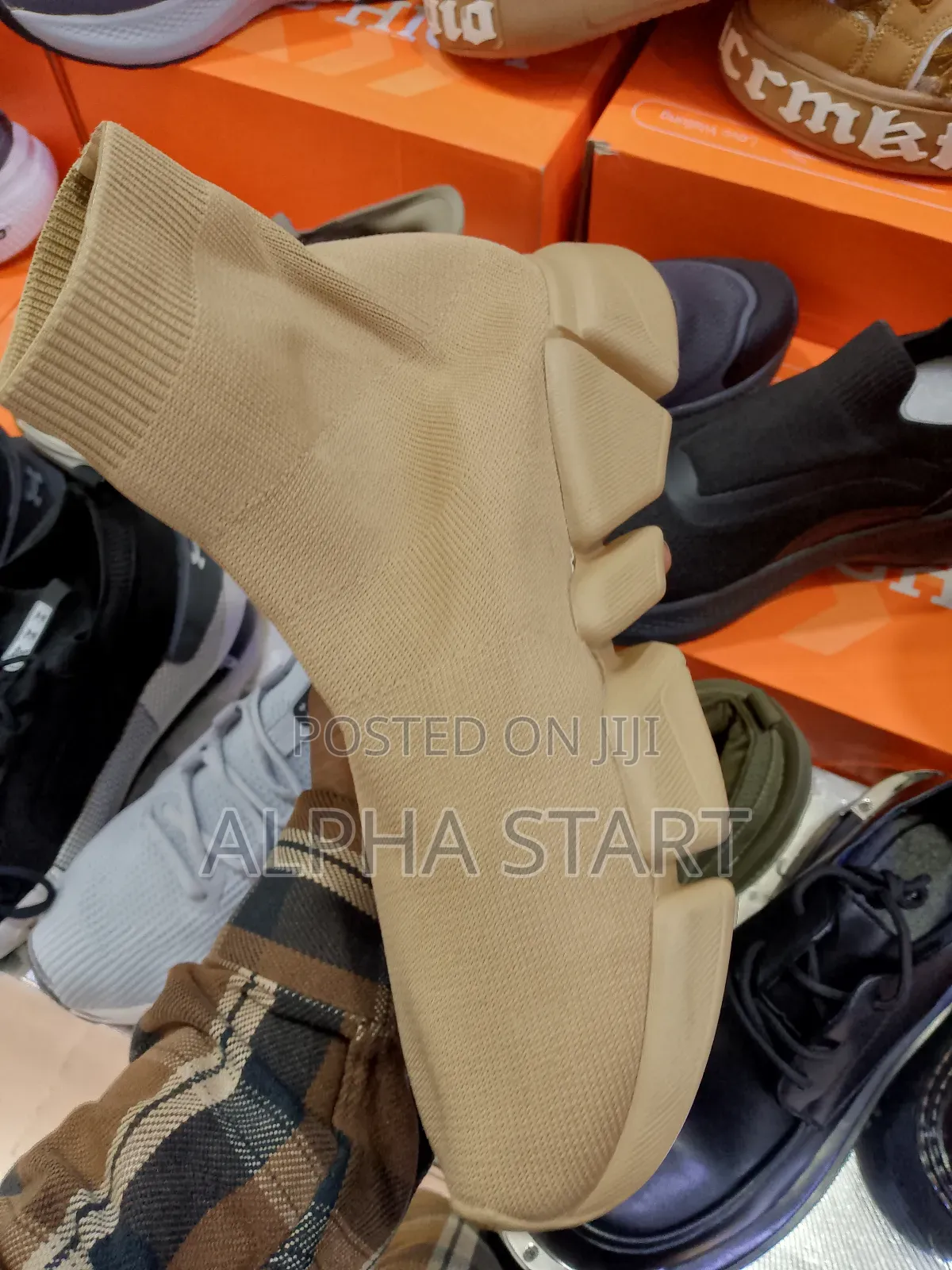 Balenciaga Brown High Master Quality Shoes for Man Vietnam
