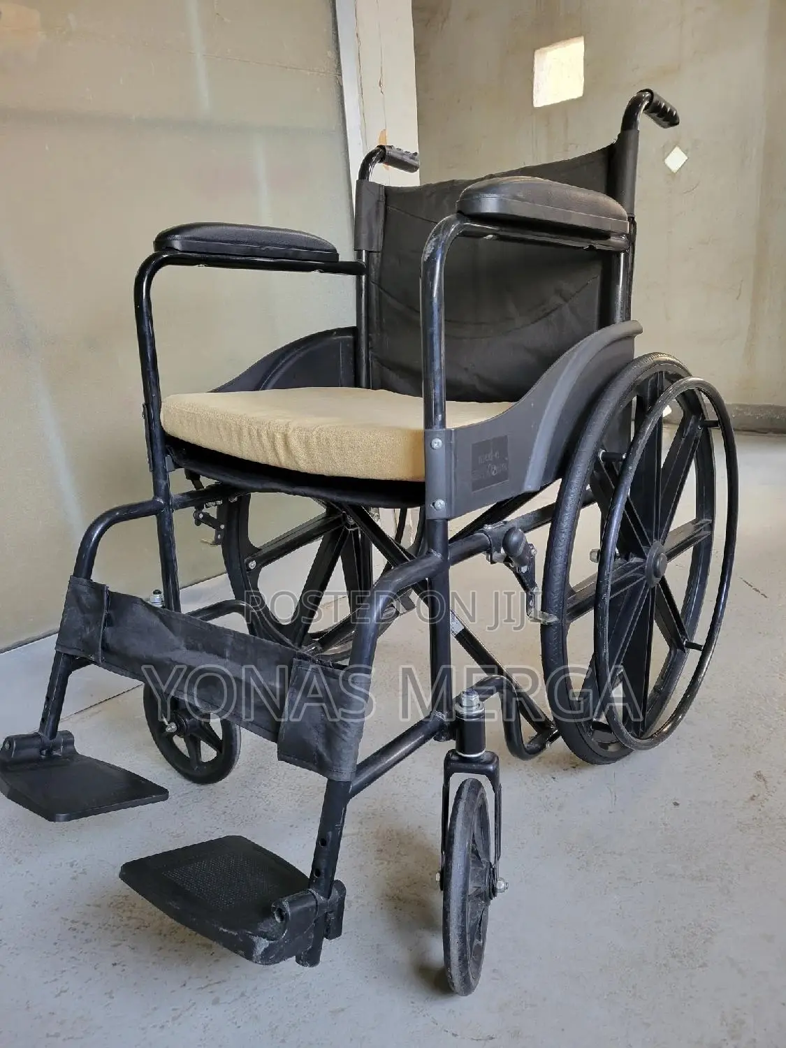 Foldable Wheelchair - Powder Coated Chassis Rear Mag Wheel