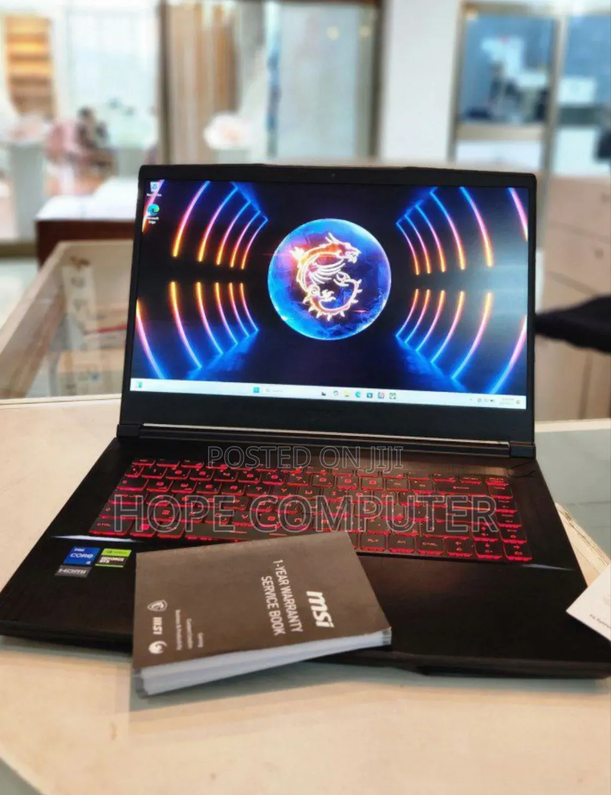 New Laptop MSI GF63 32GB Intel Core I5 SSD 512GB