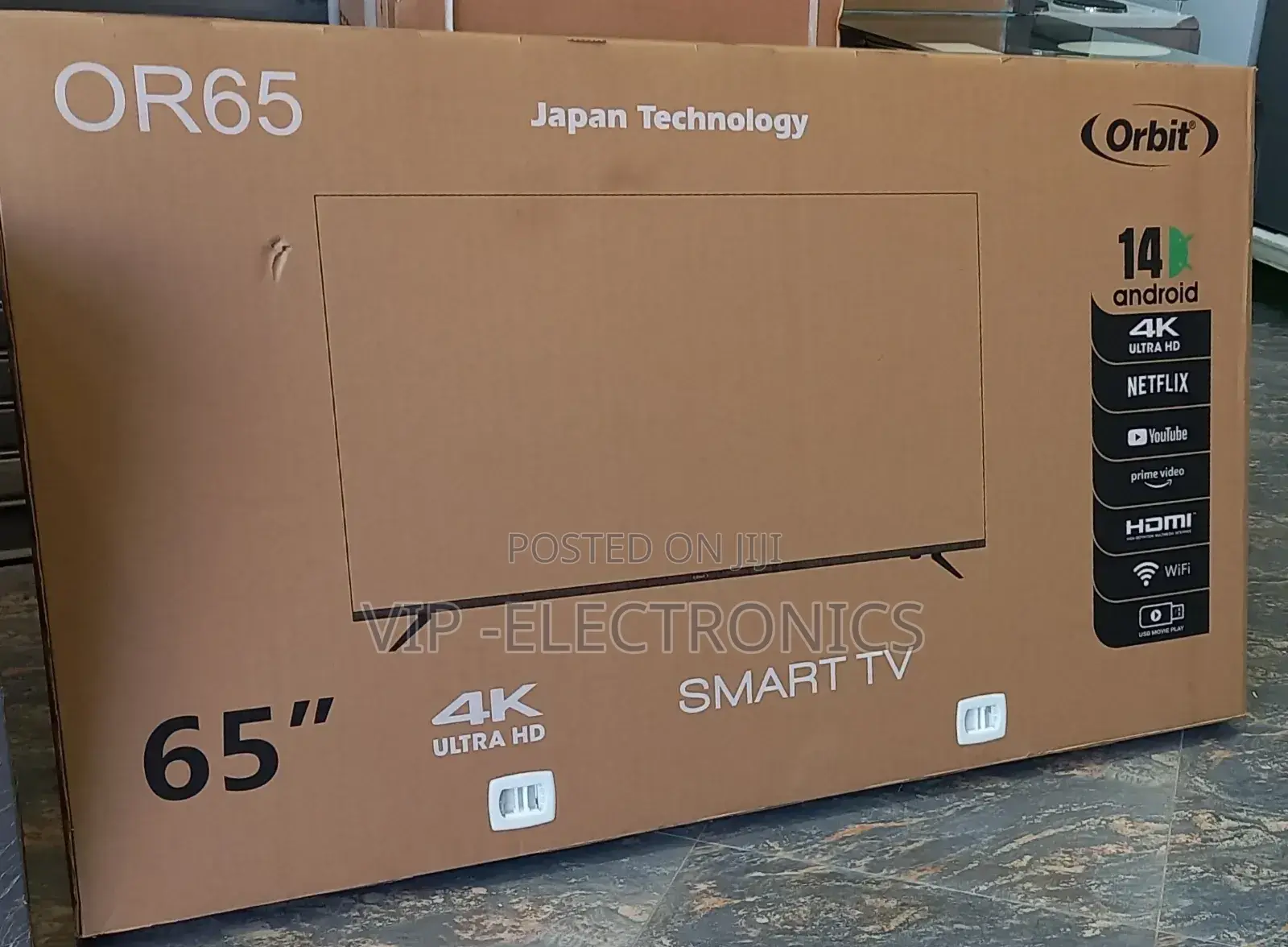 Orbit 65"Inch Smart Android 14.0 Nwe 2024