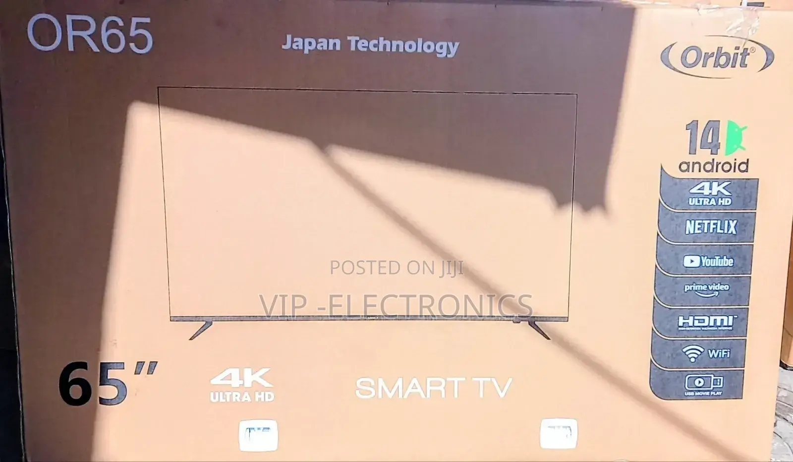 Orbit 65"Inch Smart Android 14.0 Nwe 2024