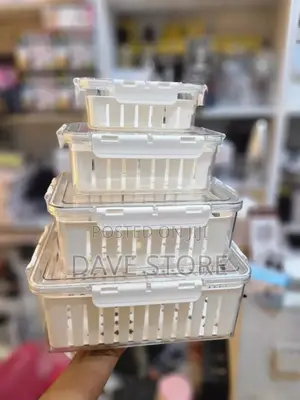 Photo - 4 Refrigerator Food Storage Box