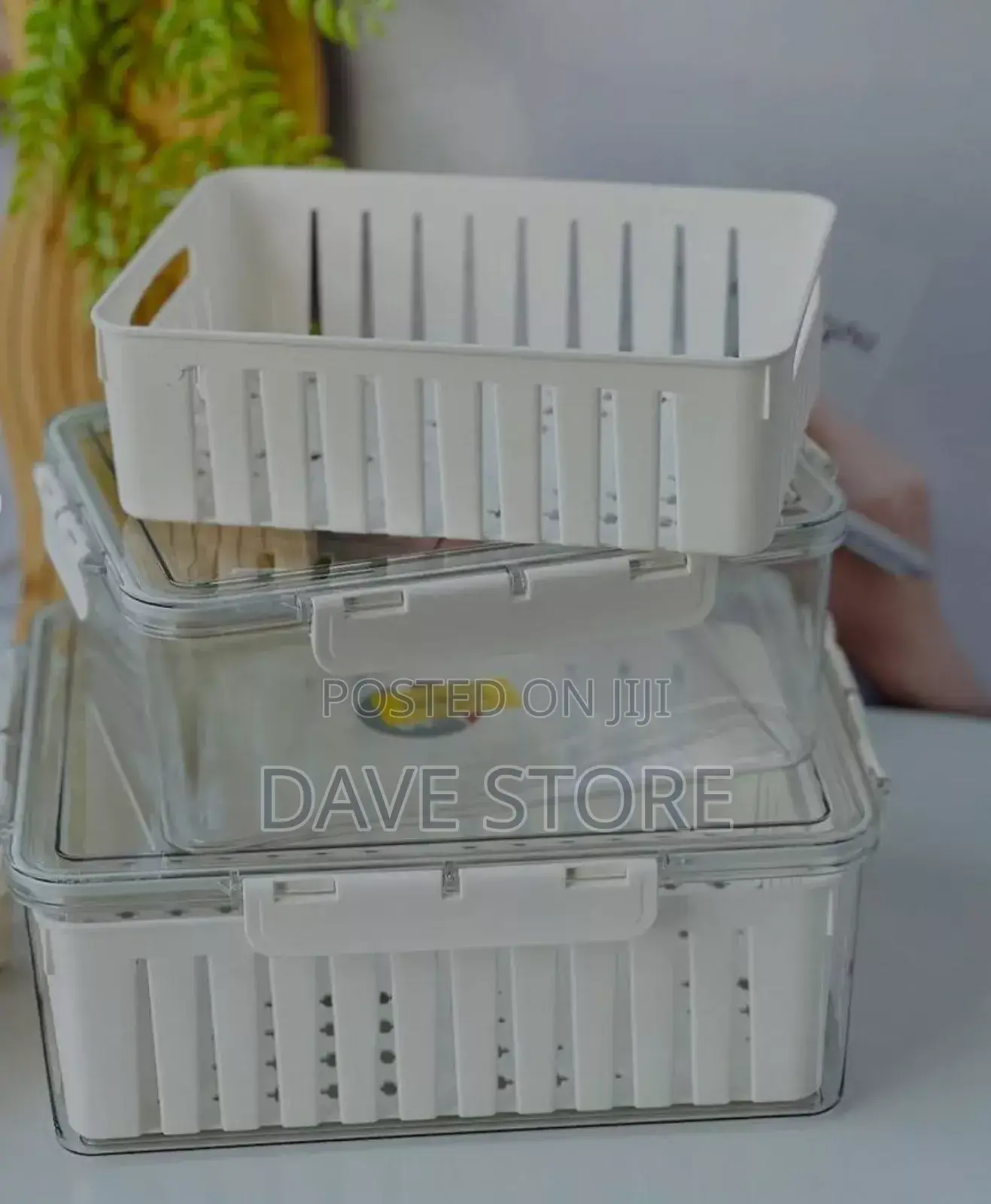 4 Refrigerator Food Storage Box