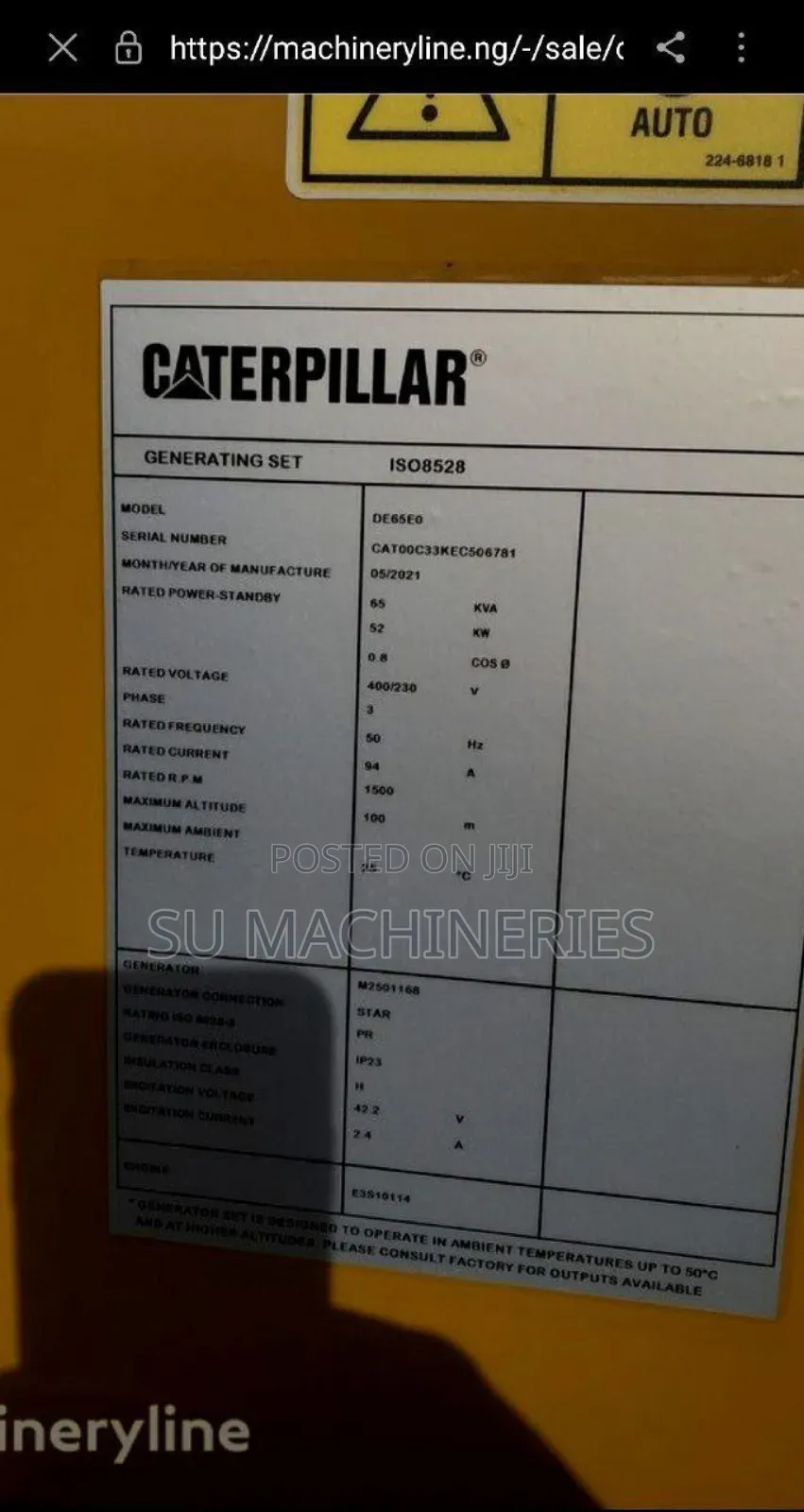 Caterpillar Generator