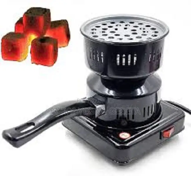 Coal Burner Black Metal Hot Plate