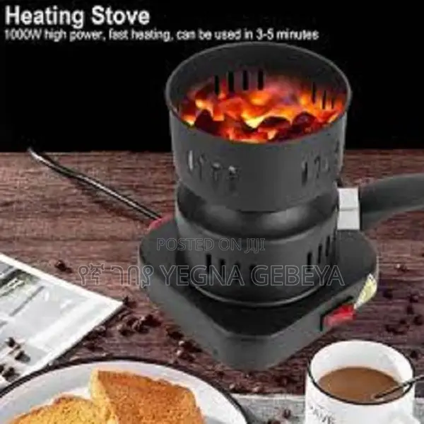 Coal Burner Black Metal Hot Plate