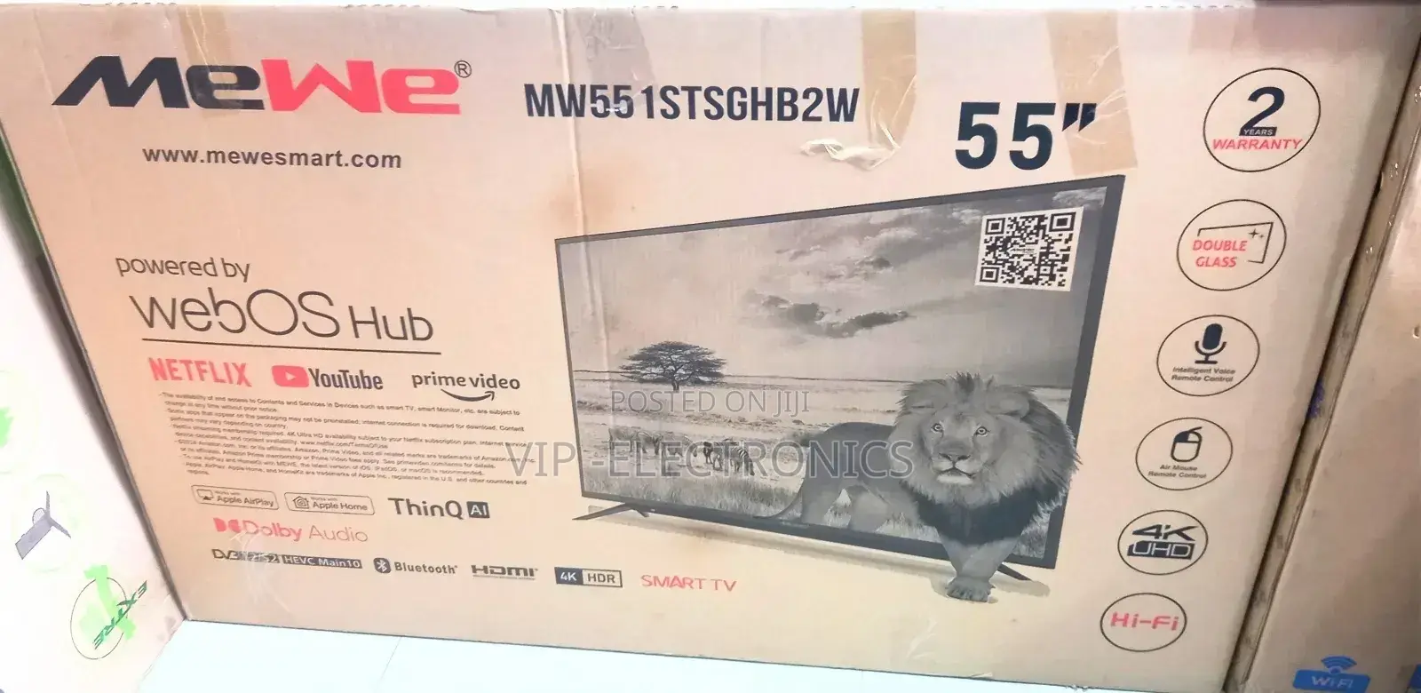 Mewe 55"Inch Tv Smart Android 13.0 Webos Hub Tv