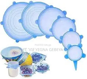 Photo - 6 Pc Microwave Safe Silicone Stretch Lids