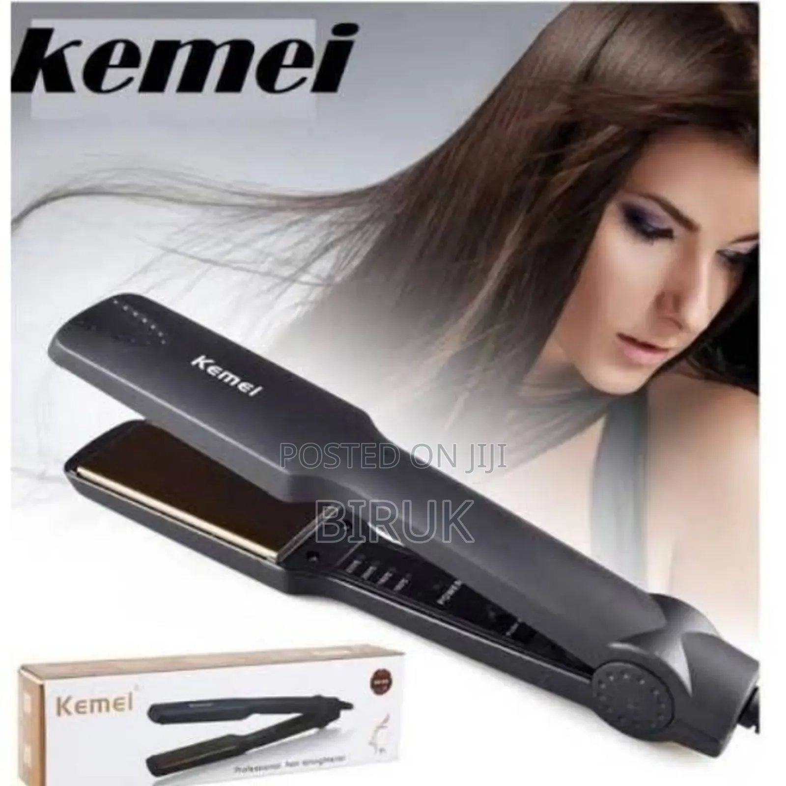 Kemei Professional Hair Straightner
ኪሚ ፕሮፌሽናል የፀጉር መተኮሻ