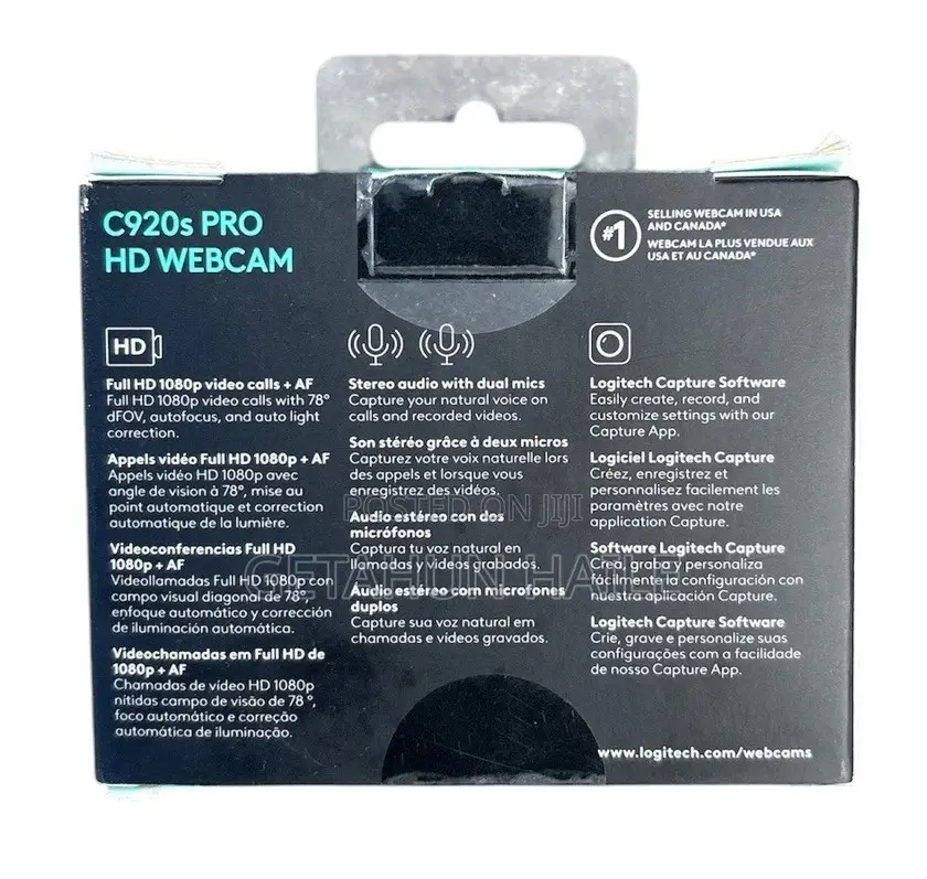Logitech C920 Pro Hd 1080p 30fps Webcam