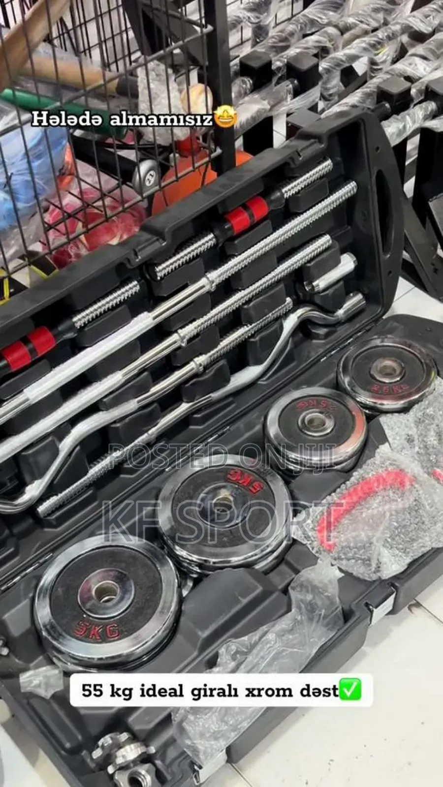 Dumbbell and Barbell 55 Kg