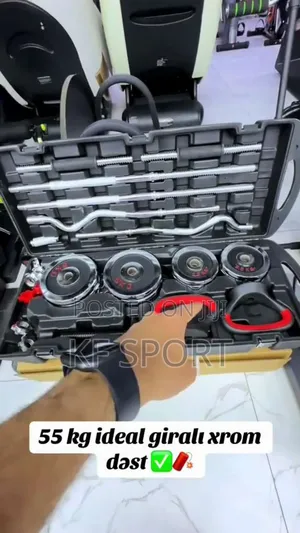 Dumbbell and Barbell 55 Kg